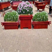沧州防腐木花箱厂家——户外景观花箱|绿化种植木质花盆
